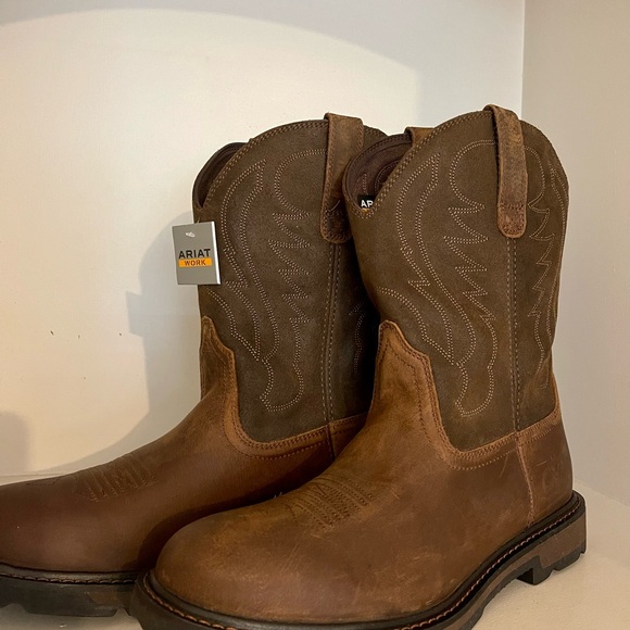 NWT Ariat Men’s Groundbreaker Work Boot - Picture 3 of 10